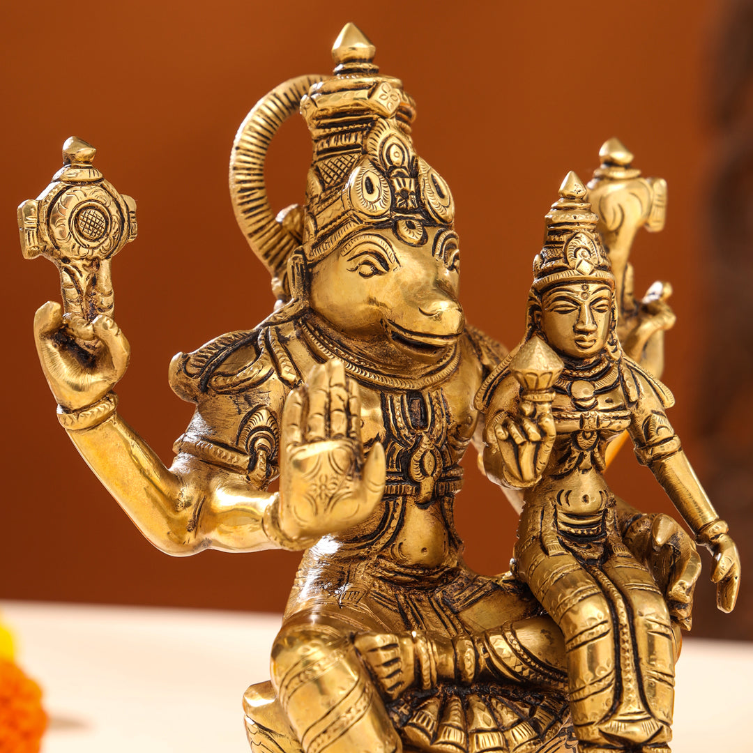 Brass Superfine Sitting Varaha Lakshmi Idol (10 Inch) Vedansh Craft
