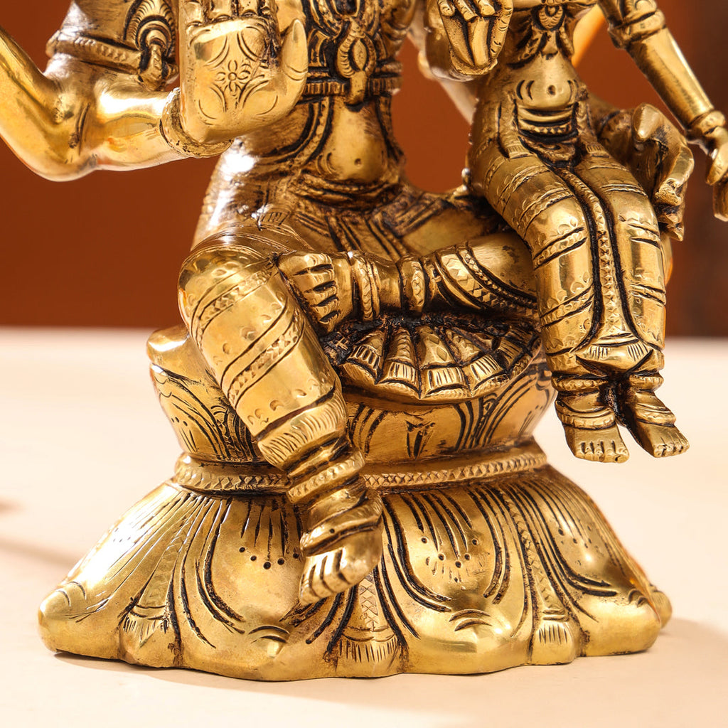 Brass Superfine Sitting Varaha Lakshmi Idol (10 Inch) Vedansh Craft
