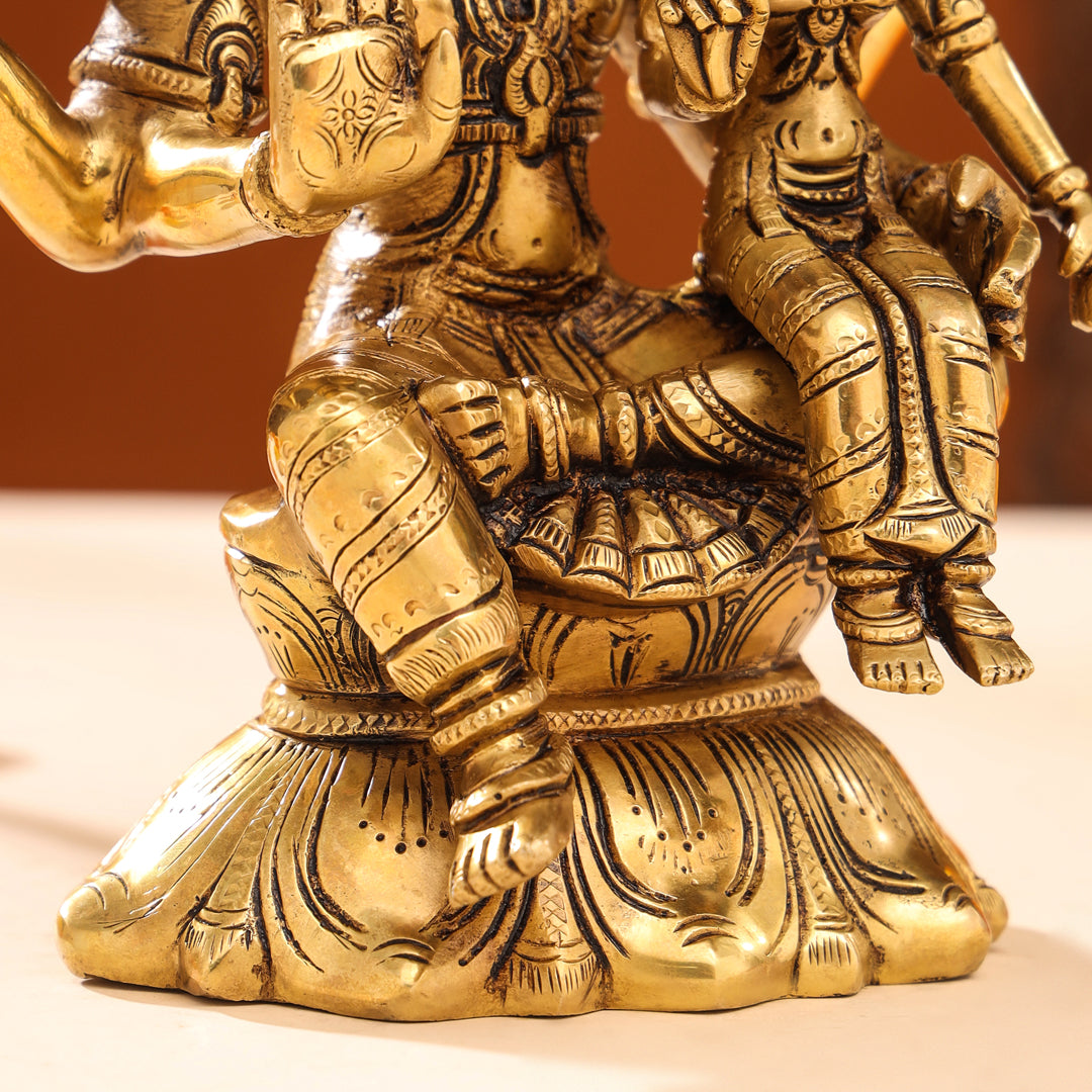 Brass Superfine Sitting Varaha Lakshmi Idol (10 Inch) Vedansh Craft