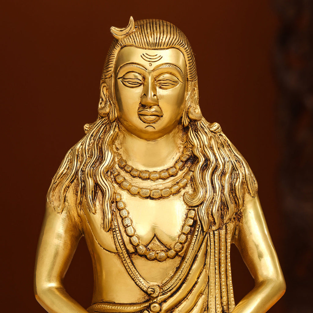 Brass Saint Gorakhnath Statue (11.5 Inch) Vedansh Craft