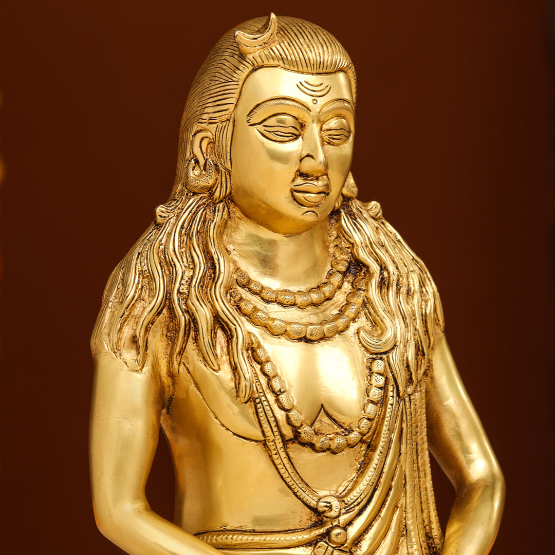 Brass Saint Gorakhnath Statue (11.5 Inch) Vedansh Craft
