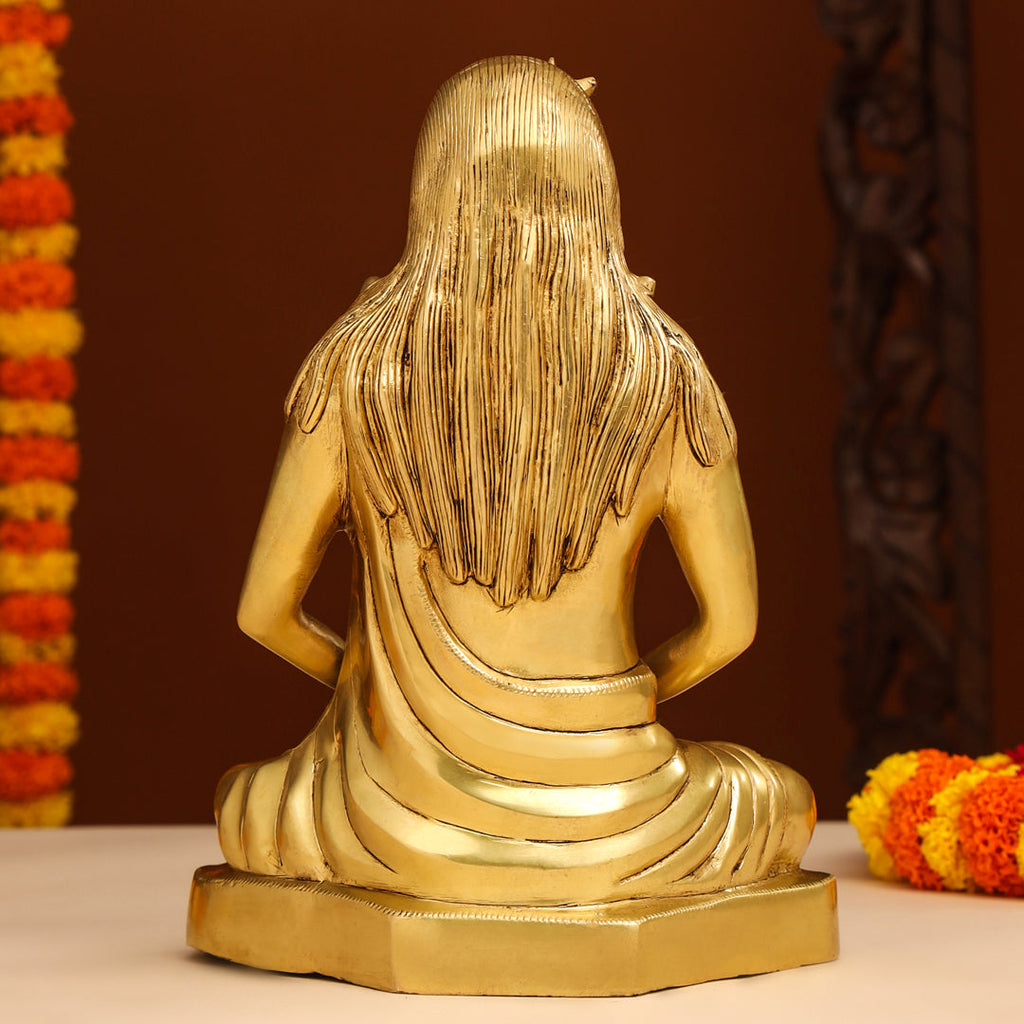 Brass Saint Gorakhnath Statue (11.5 Inch) Vedansh Craft