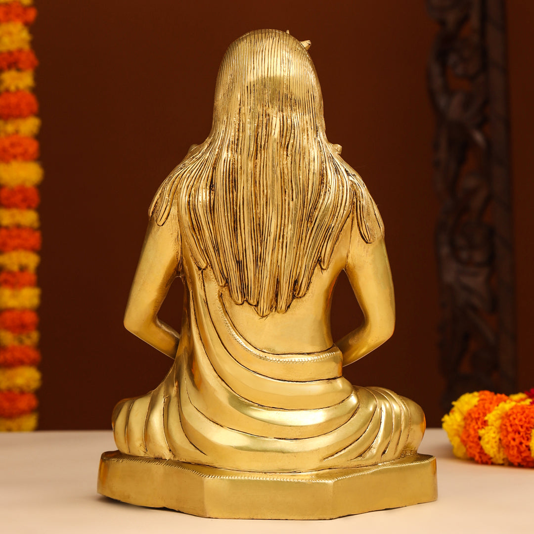 Brass Saint Gorakhnath Statue (11.5 Inch) Vedansh Craft
