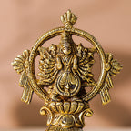 Brass Vishnu Narasimha Chakratalwar Statue Vedansh Craft