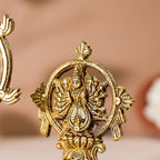 Brass Vishnu Narasimha Chakratalwar Statue Vedansh Craft