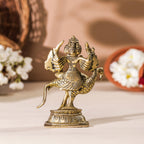 Brass Sitting Lord Murugan/Kartikeya Idol (5 Inch) Vedansh Craft