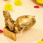 Brass Superfine Kuber Diya (4.5 Inch) Vedansh Craft
