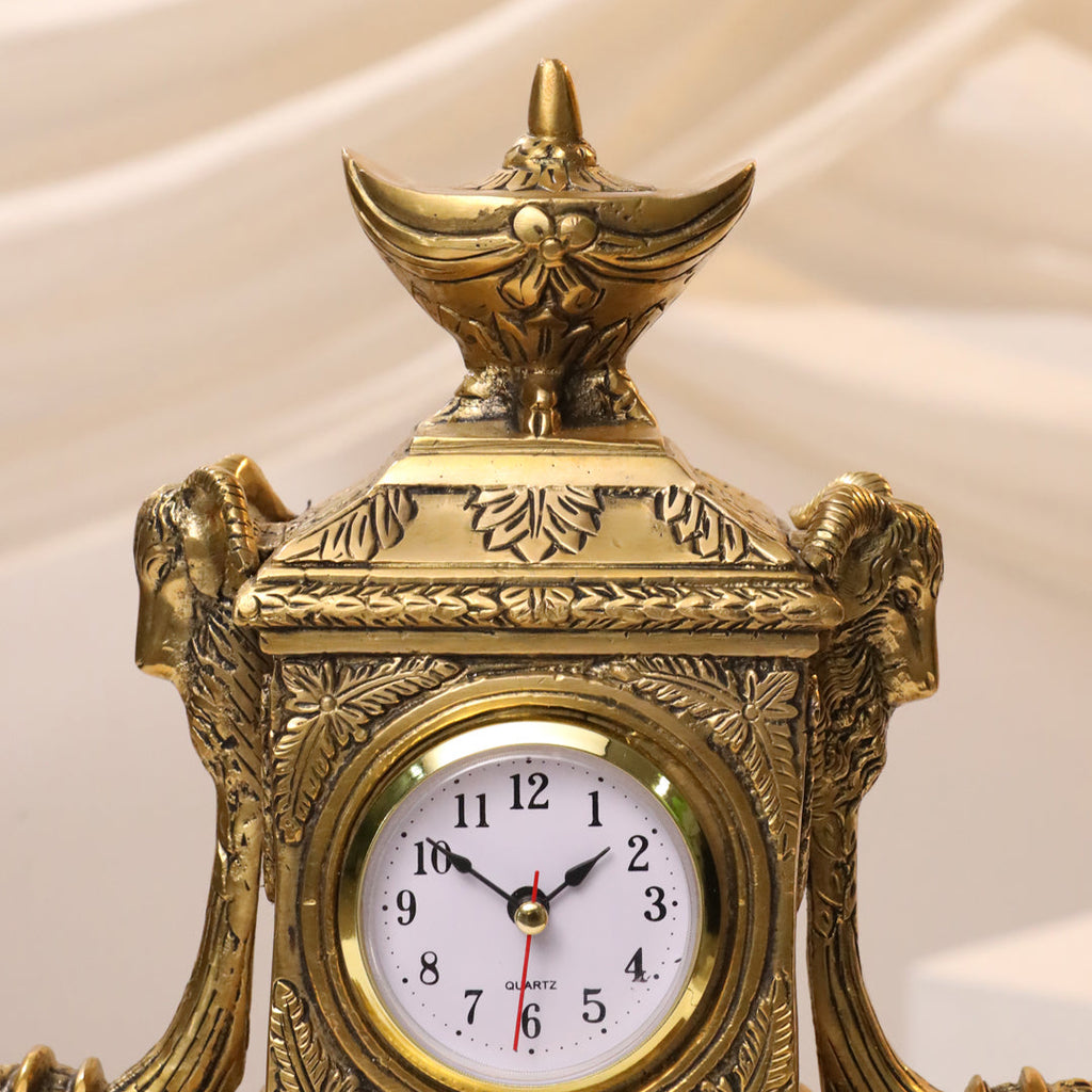 Brass Vintage Table Clock/Watch (10.5 Inch) Vedansh Craft