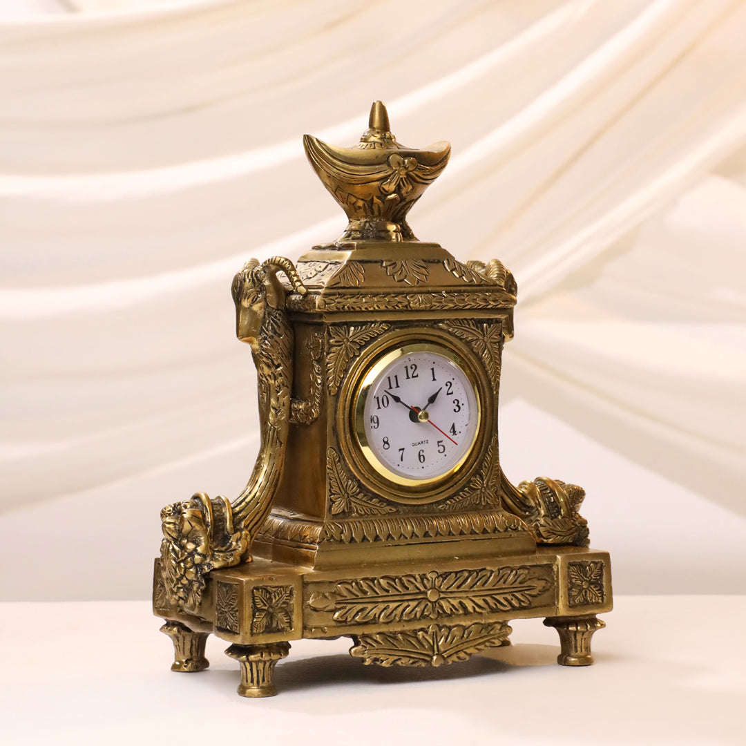 Brass Vintage Table Clock/Watch (10.5 Inch) Vedansh Craft