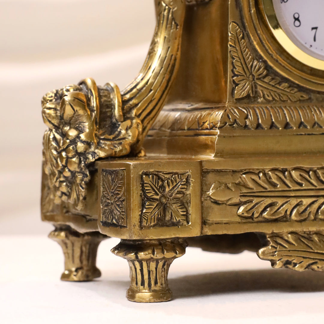 Brass Vintage Table Clock/Watch (10.5 Inch) Vedansh Craft