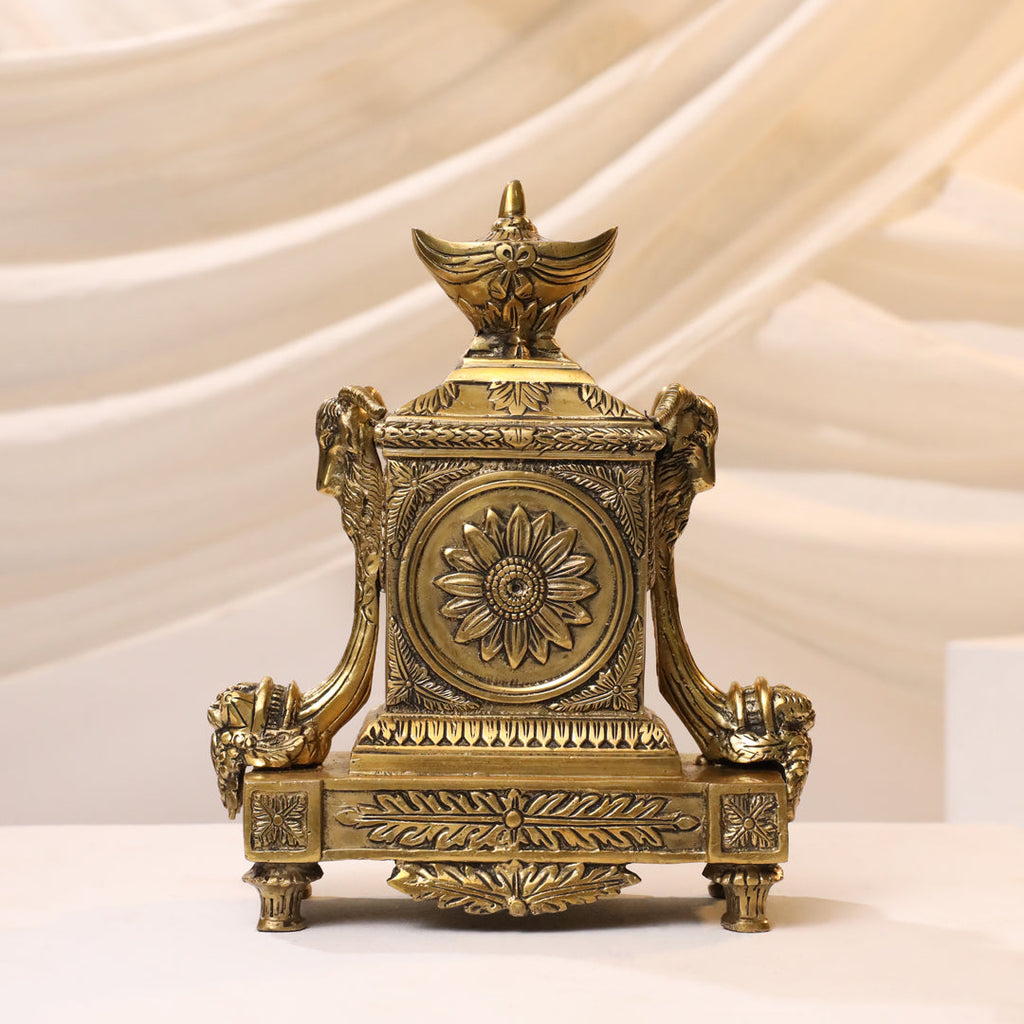 Brass Vintage Table Clock/Watch (10.5 Inch) Vedansh Craft