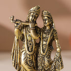 Brass Standing Radha Krishna Idol (5 Inch) Vedansh Craft