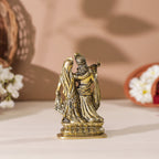 Brass Standing Radha Krishna Idol (5 Inch) Vedansh Craft