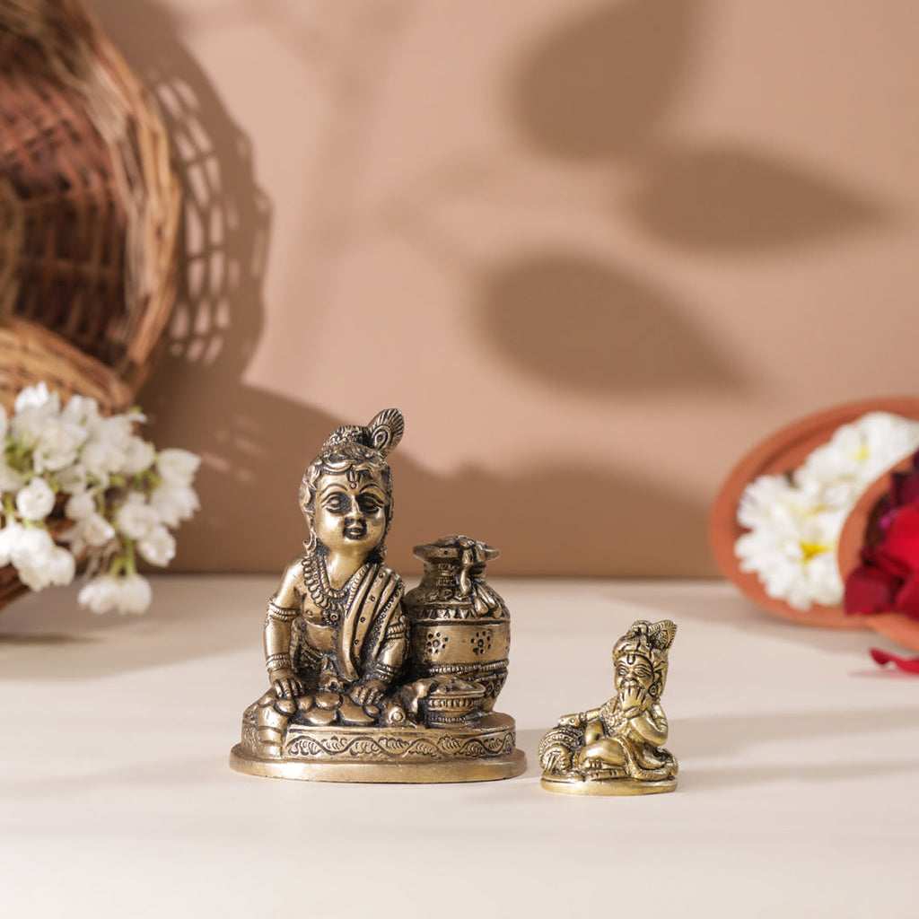 Brass Laddu Gopal Idol Vedansh Craft