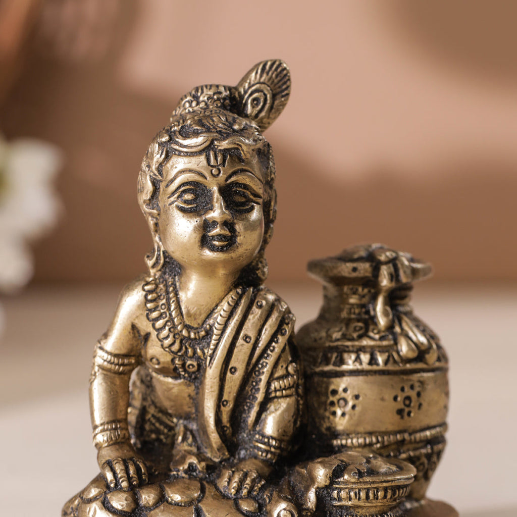 Brass Laddu Gopal Idol Vedansh Craft
