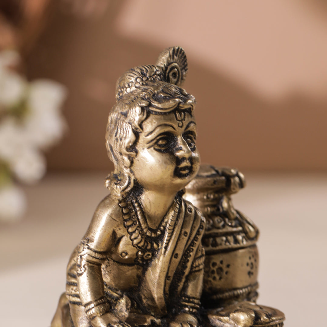 Brass Laddu Gopal Idol Vedansh Craft