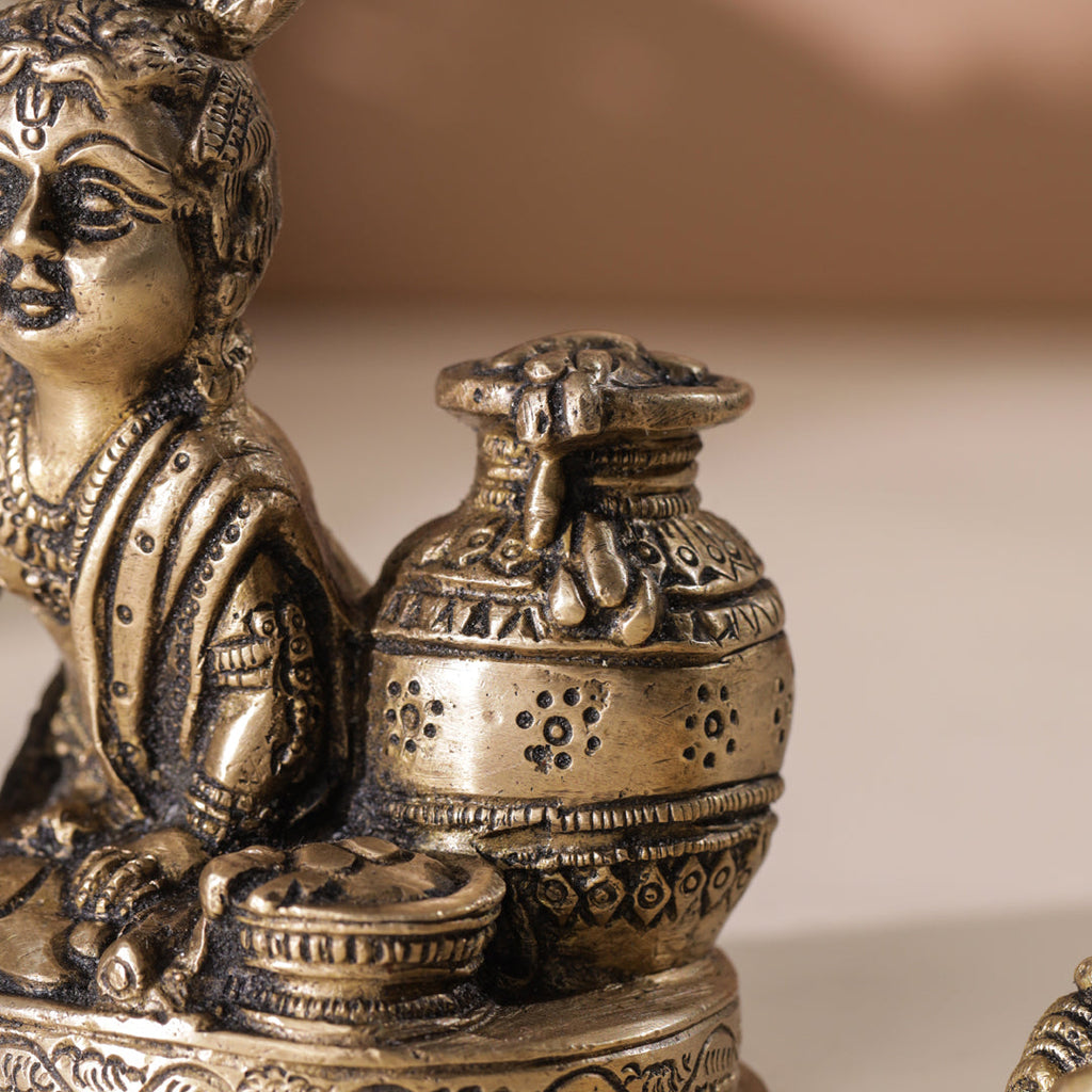Brass Laddu Gopal Idol Vedansh Craft