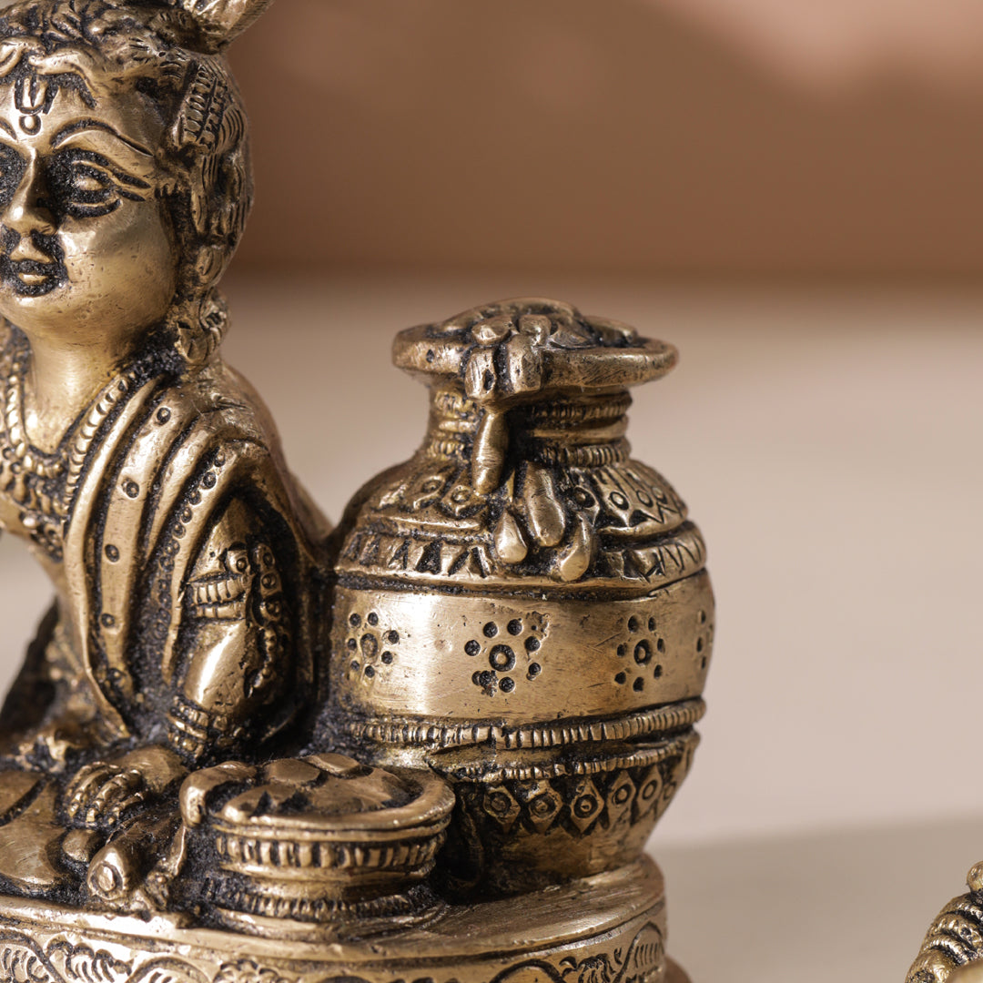 Brass Laddu Gopal Idol Vedansh Craft
