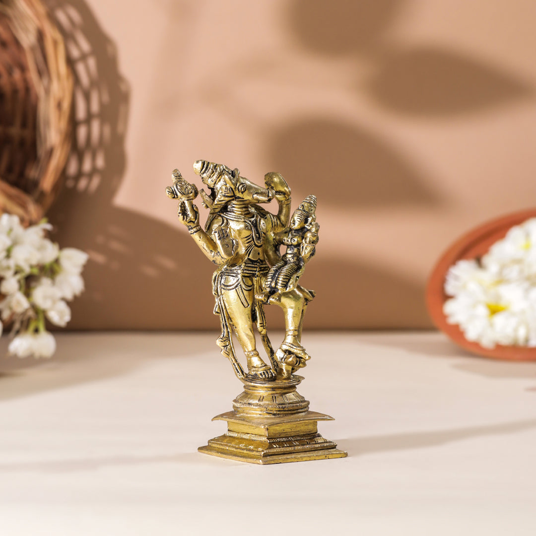 Brass Standing Varaha Lakshmi Idol (5.5 Inch) Vedansh Craft
