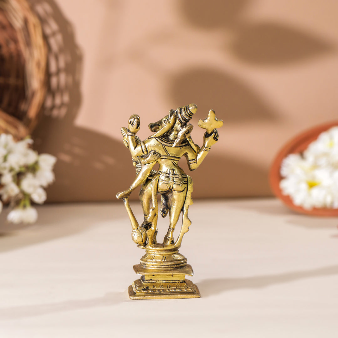 Brass Standing Varaha Lakshmi Idol (5.5 Inch) Vedansh Craft