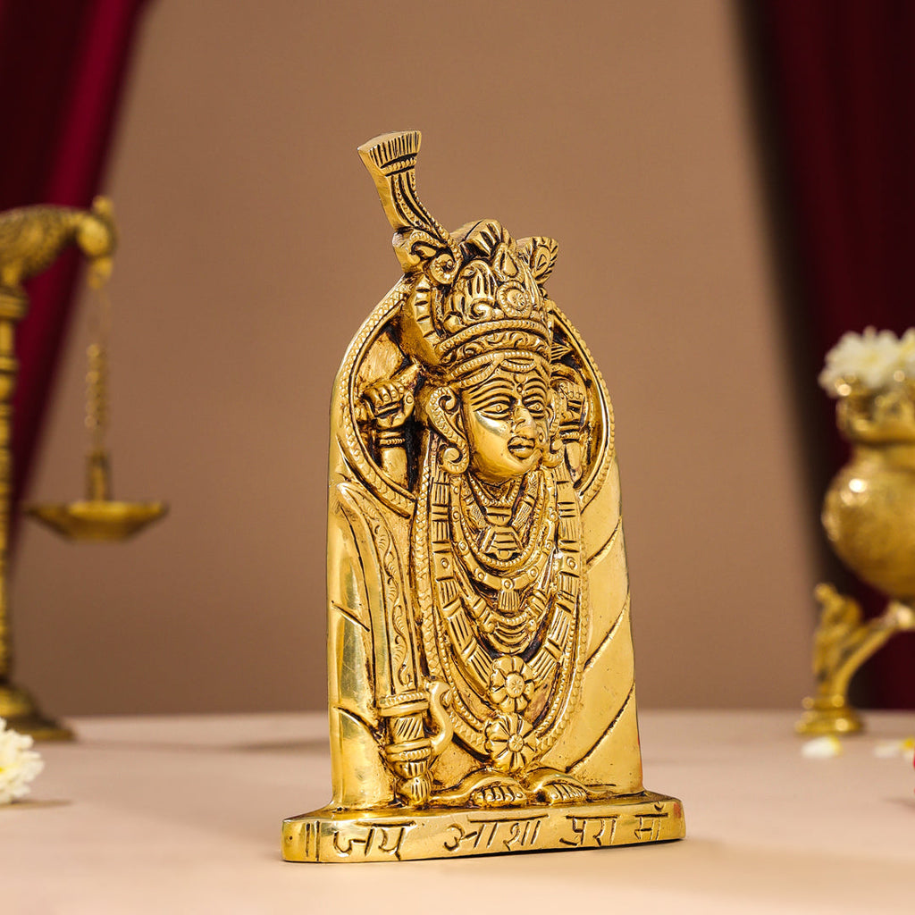 Brass Aashapura Maa Idol (6.5 Inch) Vedansh Craft