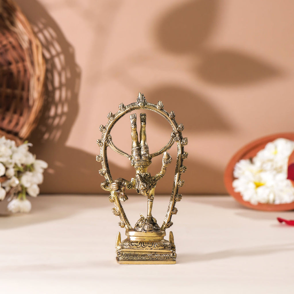 Brass Nataraja Dancing Shiva (6 Inch) Vedansh Craft
