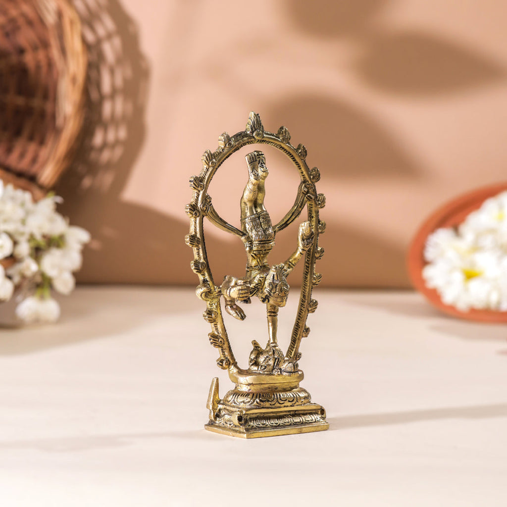 Brass Nataraja Dancing Shiva (6 Inch) Vedansh Craft