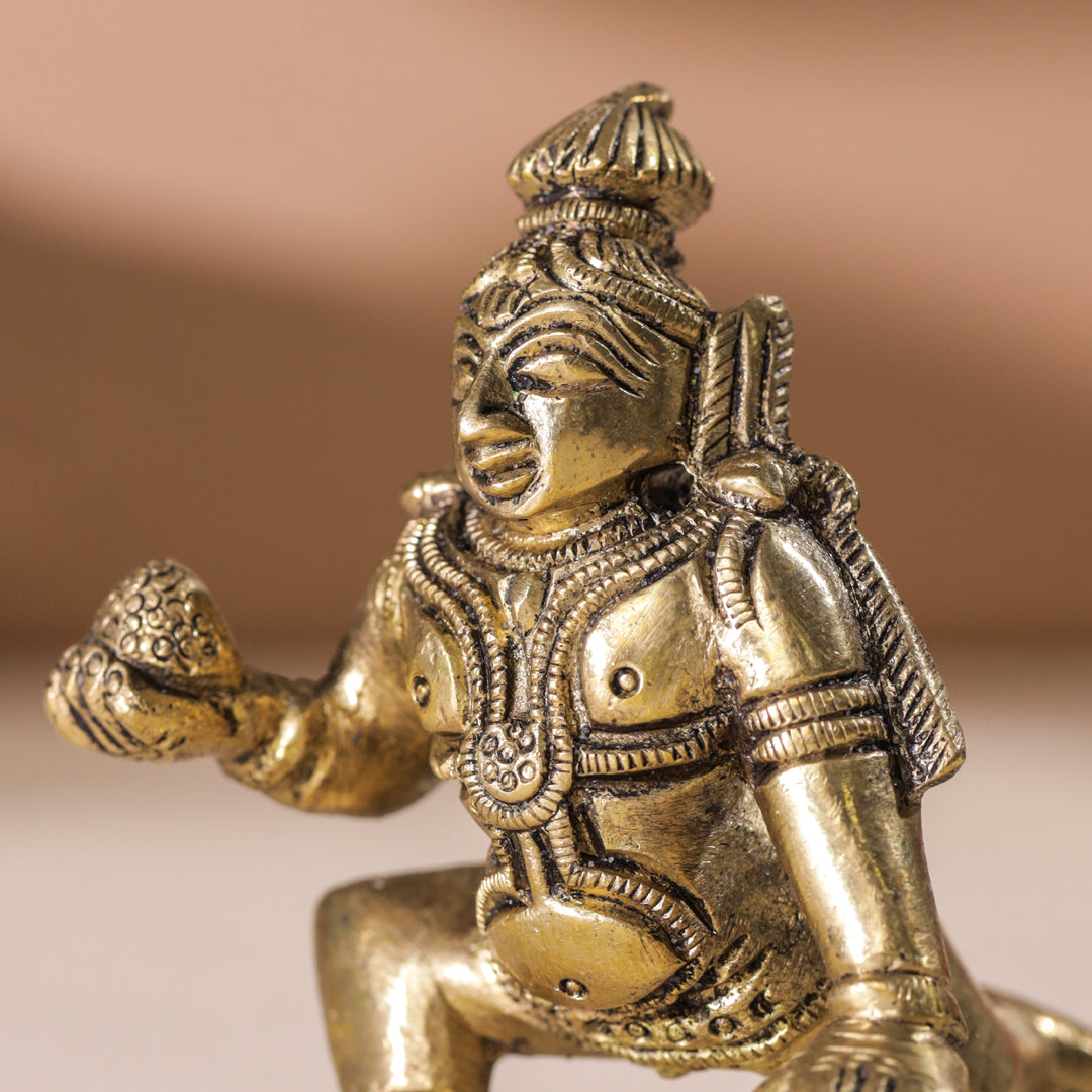Brass Laddu Gopal Idol (3 Inch) Vedansh Craft