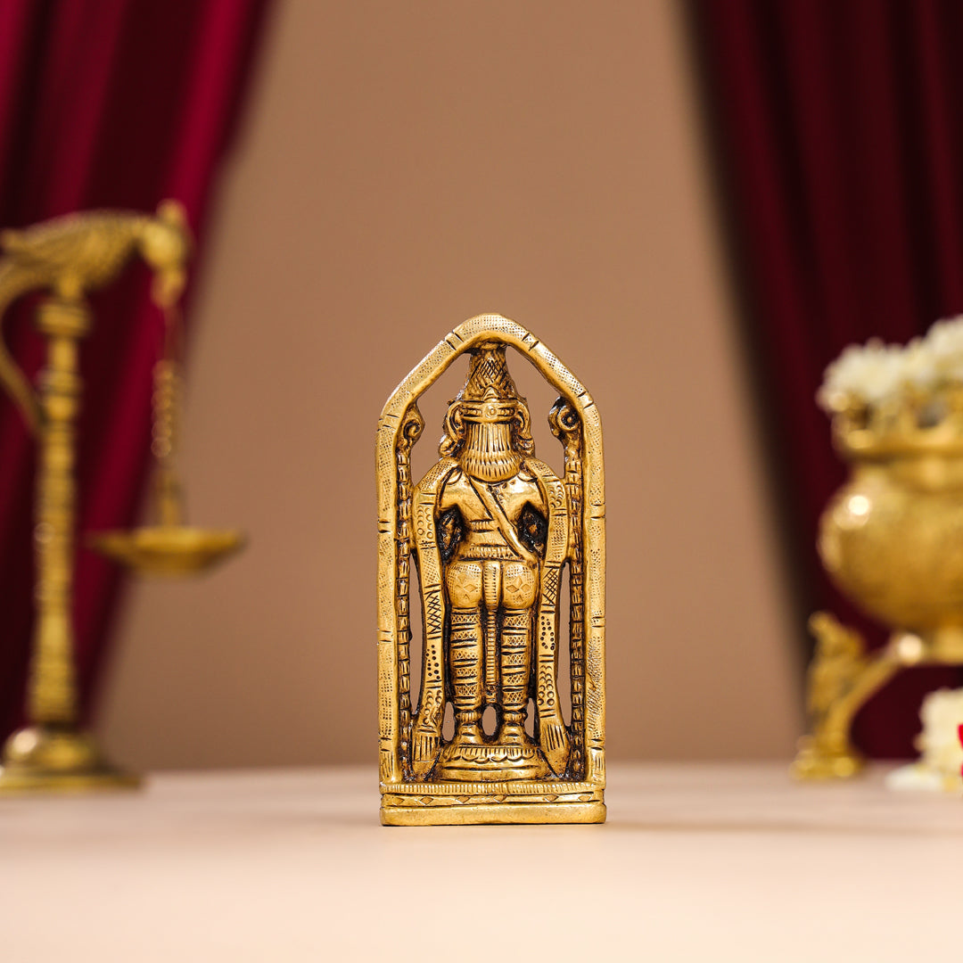 Brass Superfine Tirupati Balaji/Venkateshwar Idol (4 Inch) Vedansh Craft