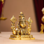 Brass Tirupati Balaji/Venkateshwar Bust (3.5 Inch) Vedansh Craft