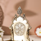 Brass Hand Carved Singhasan (8 Inch) Vedansh Craft