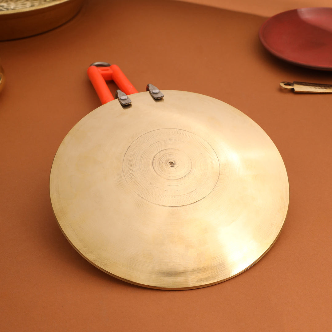 Brass Plain Roti Tawa (17 Inch) Vedansh Craft