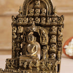 Brass Tirthankara Mahavirji Jain Statue (10 Inch) Vedansh Craft