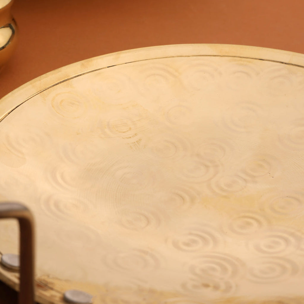 Brass Plain Roti Tawa (17 Inch) Vedansh Craft