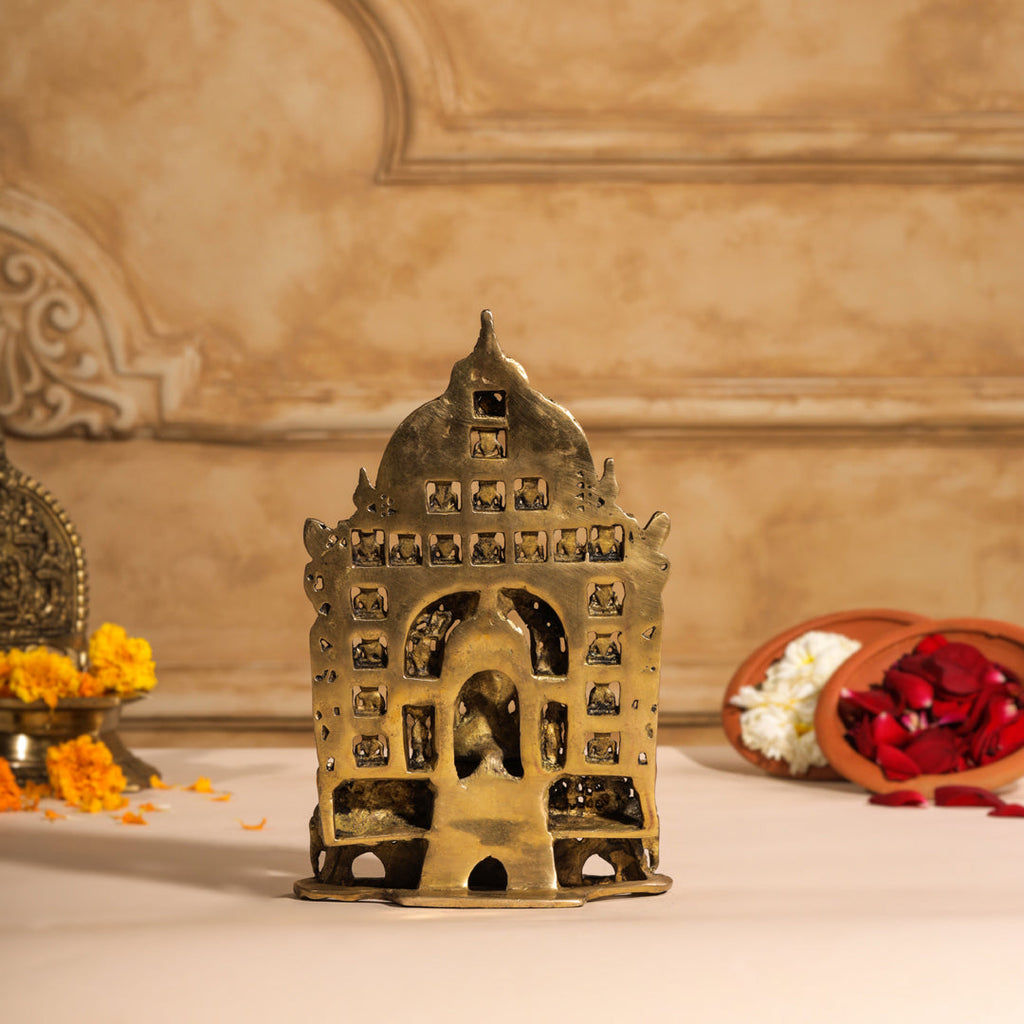 Brass Tirthankara Mahavirji Jain Statue (10 Inch) Vedansh Craft