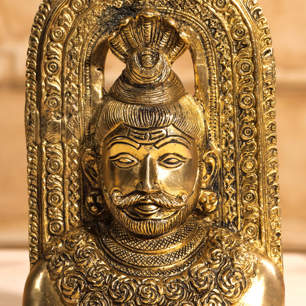 Brass Shiva Head Idol With Kirtimukha (8.5 Inch) Vedansh Craft