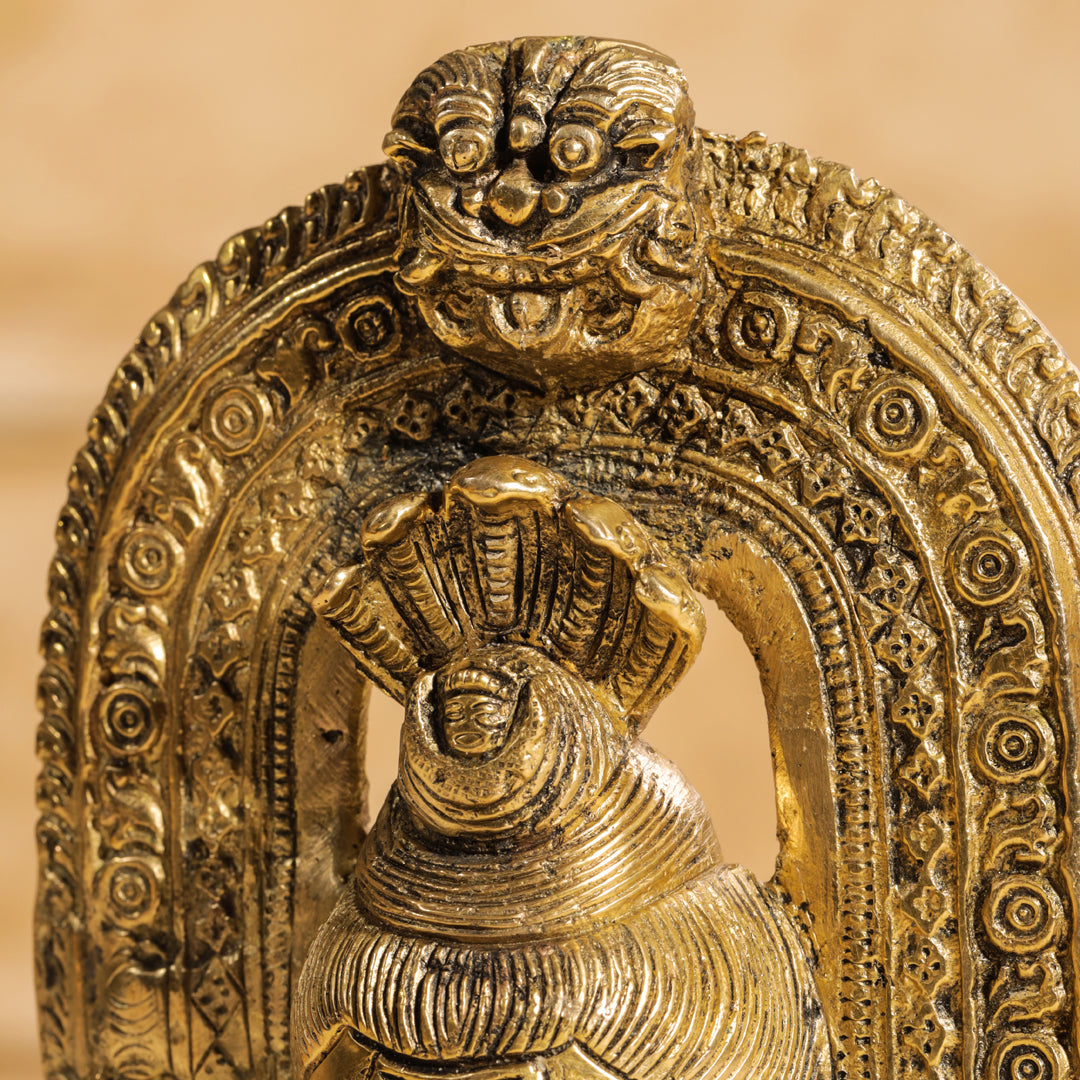 Brass Shiva Head Idol With Kirtimukha (8.5 Inch) Vedansh Craft