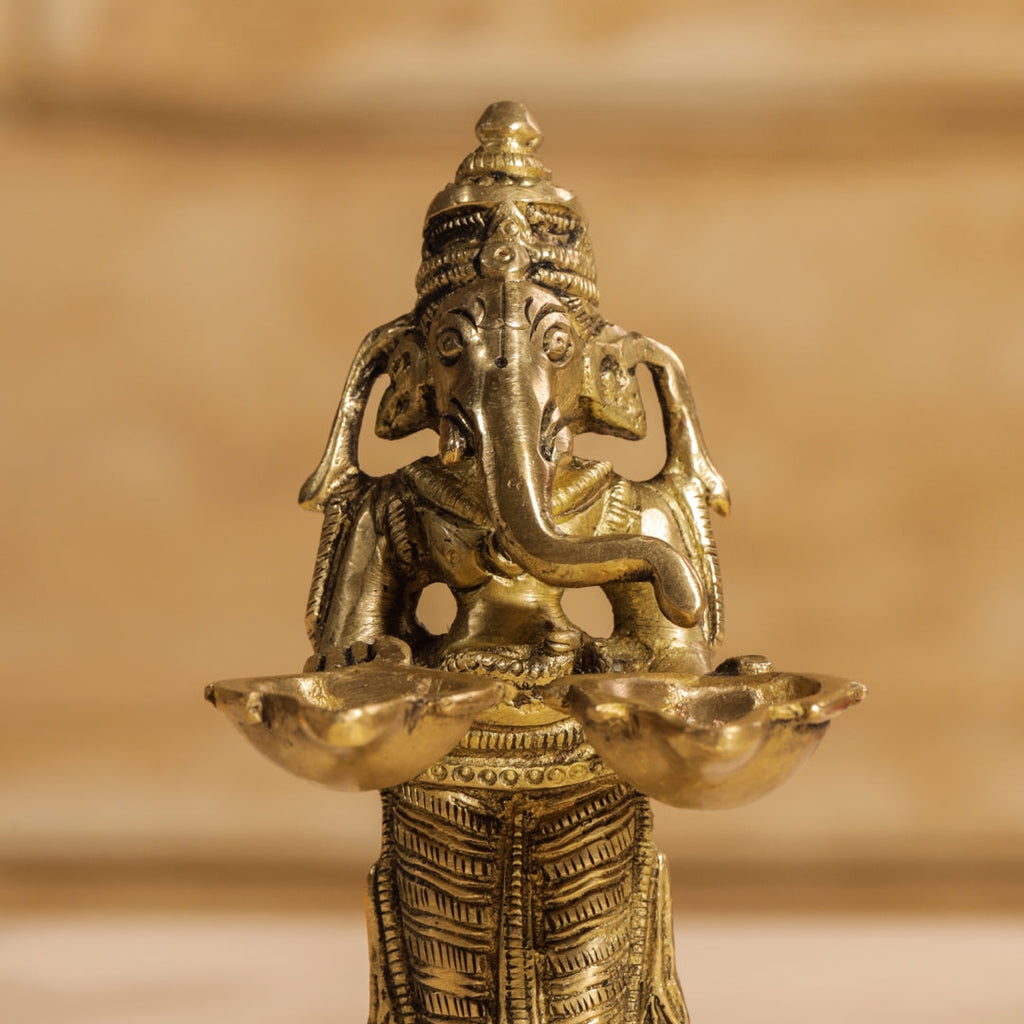 Brass Pooja Aarti Diya Vedansh Craft