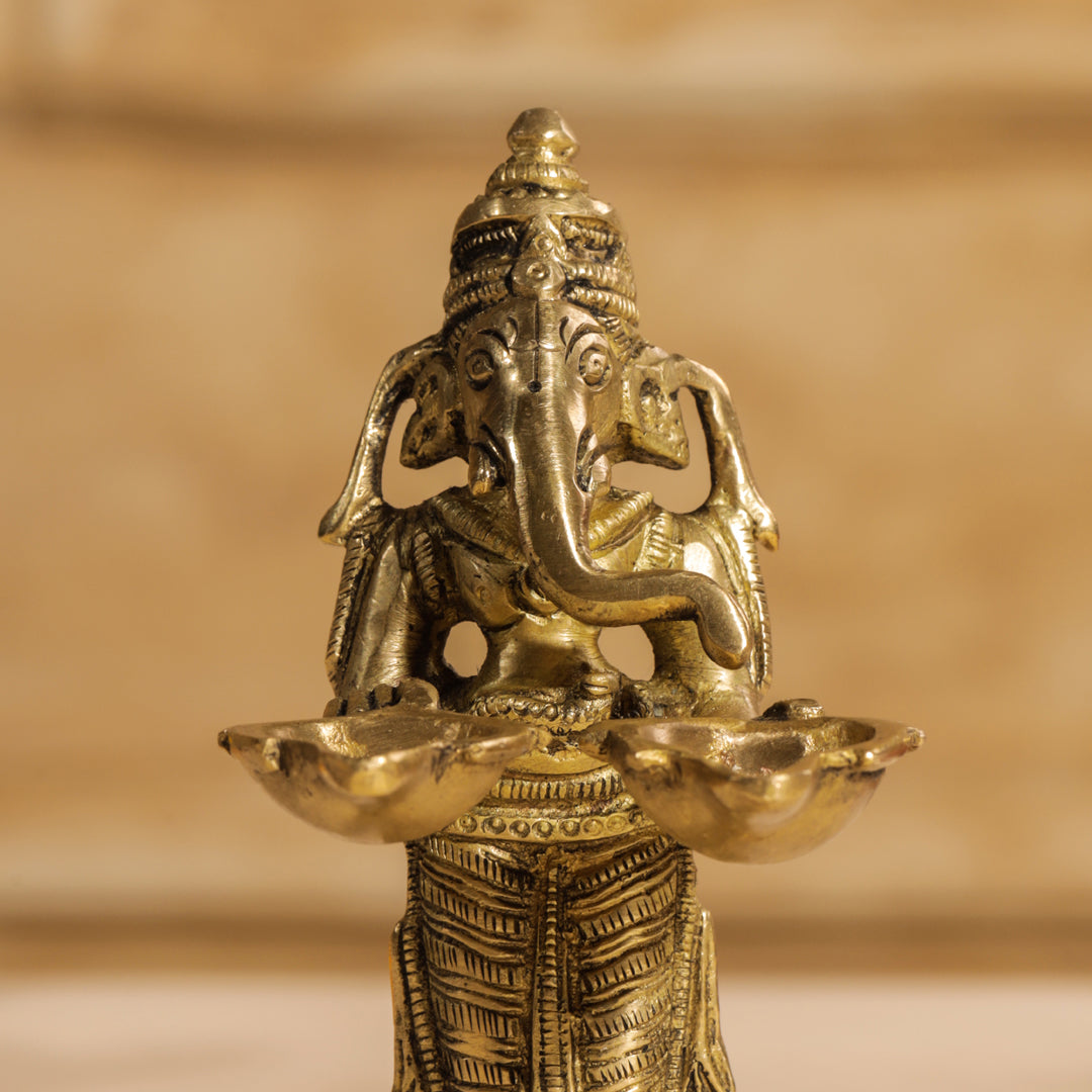 Brass Pooja Aarti Diya Vedansh Craft