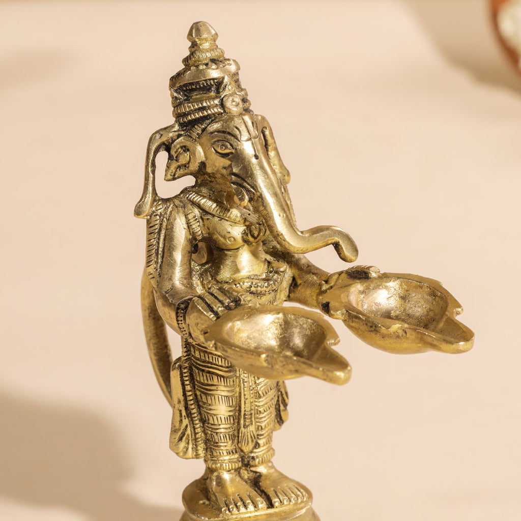 Brass Pooja Aarti Diya Vedansh Craft