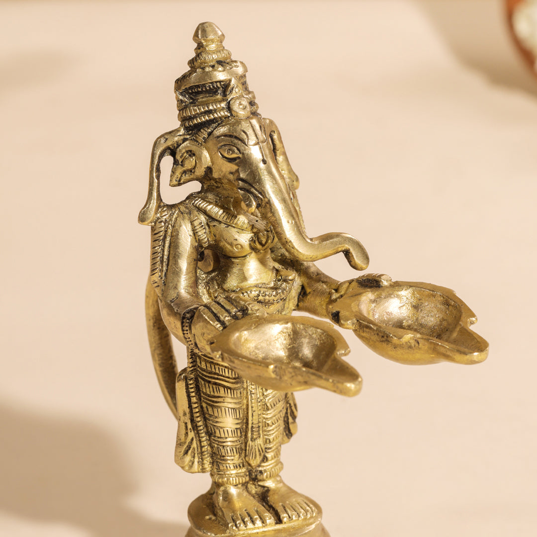 Brass Pooja Aarti Diya Vedansh Craft