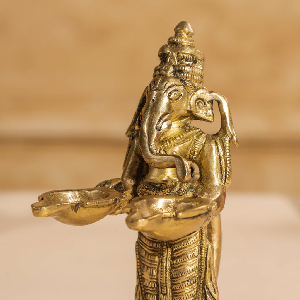 Brass Pooja Aarti Diya Vedansh Craft