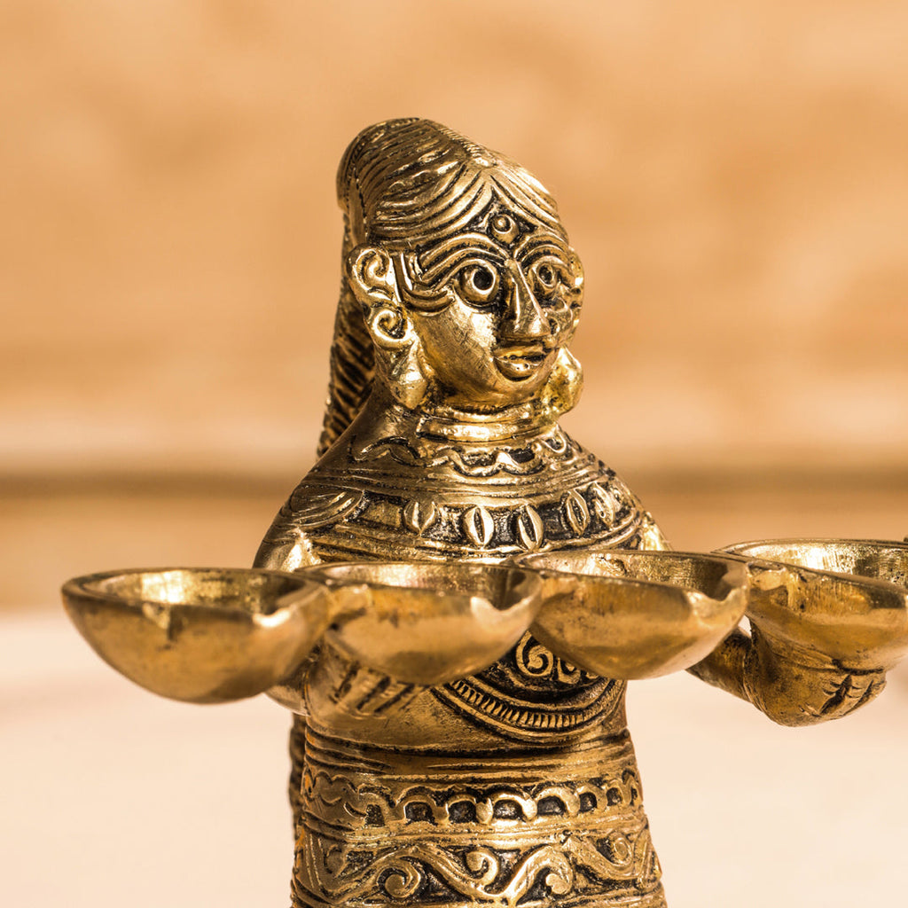 Brass Pooja Aarti Diya Vedansh Craft