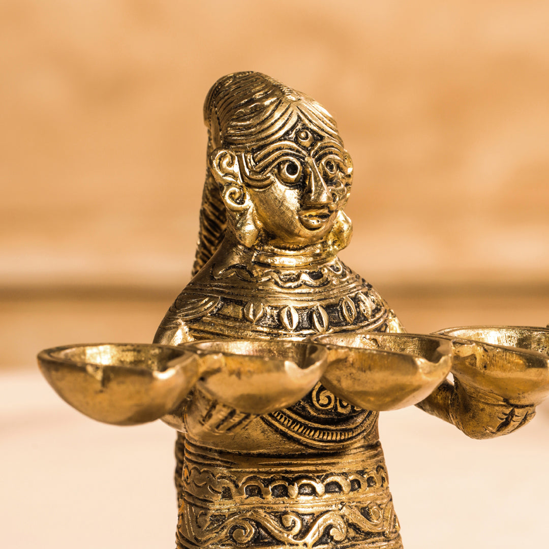 Brass Pooja Aarti Diya Vedansh Craft