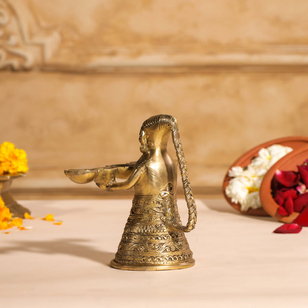 Brass Pooja Aarti Diya Vedansh Craft