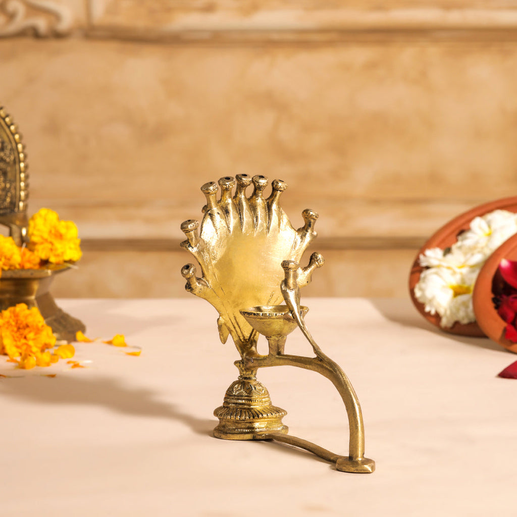 Brass Pooja Aarti Diya Vedansh Craft