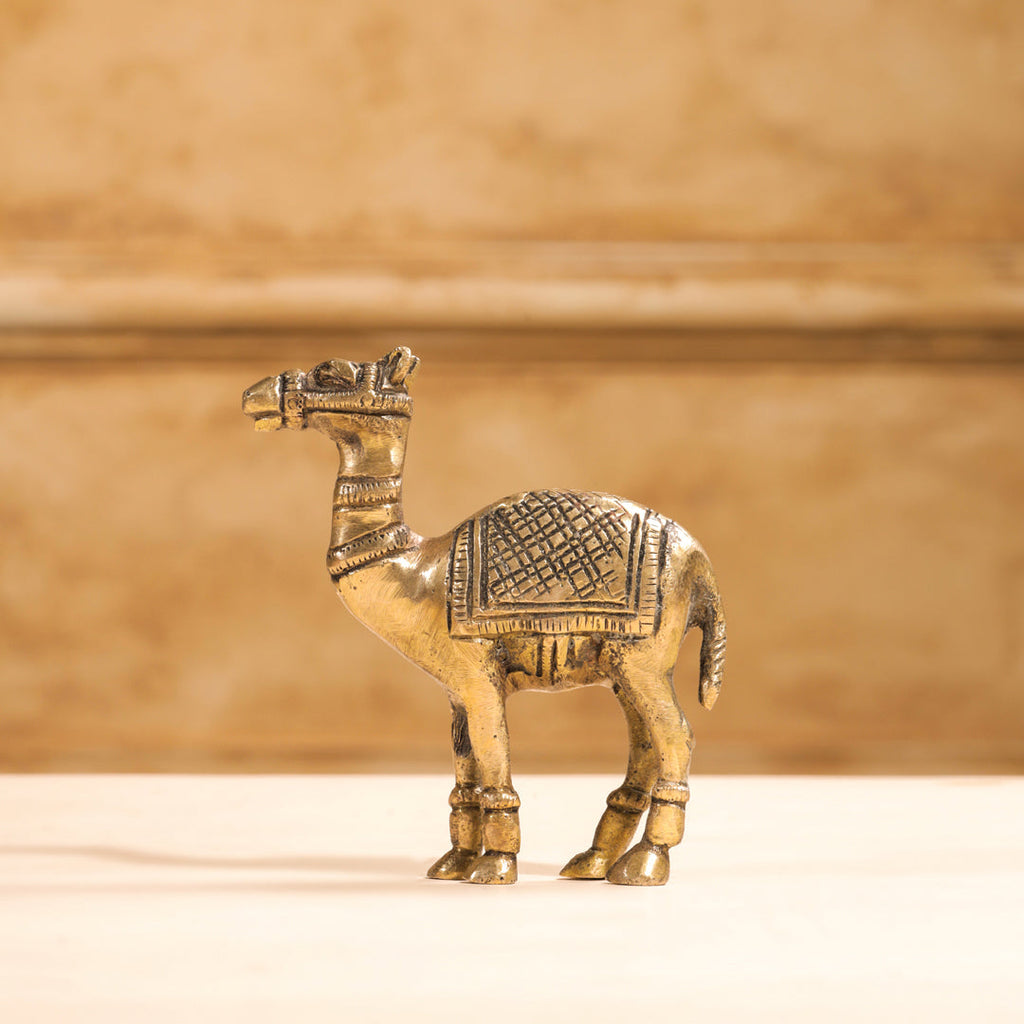 Brass Standing Camel Statue (4.2 Inch) Vedansh Craft