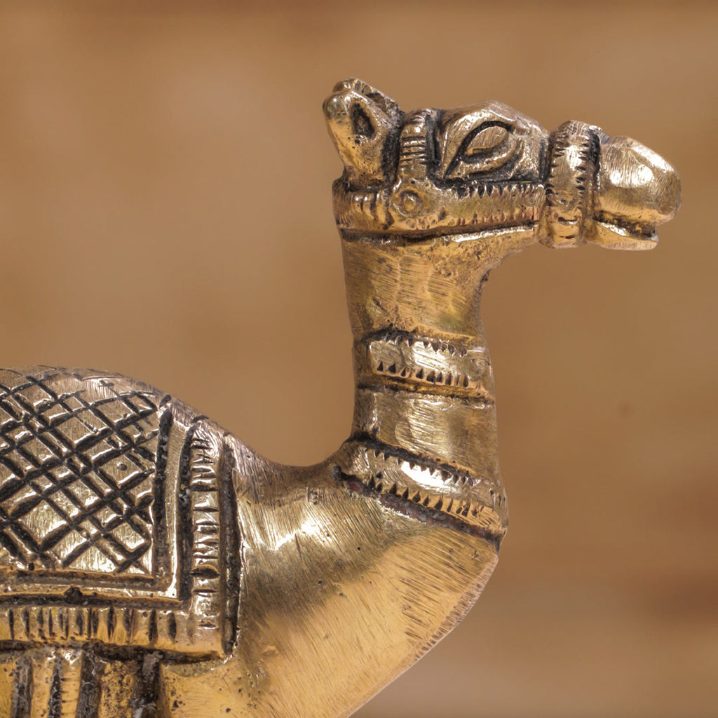 Brass Standing Camel Statue (4.2 Inch) Vedansh Craft