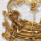 Brass Vishnu Lakshmi (Padmanabha Swamy) Wall Hanging (23 Inch) Vedansh Craft