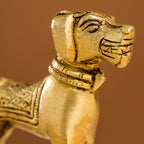 Brass Dog Figurine (3 Inch) Vedansh Craft
